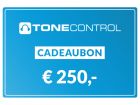 ToneControl Cadeaubon 250 Euro