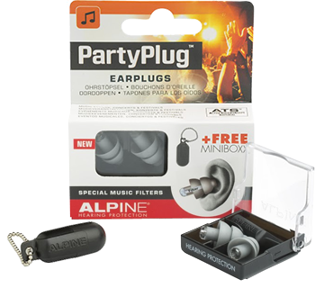 Alpine MusicSafe Partyplug 2015 gehoorbescherming grijs