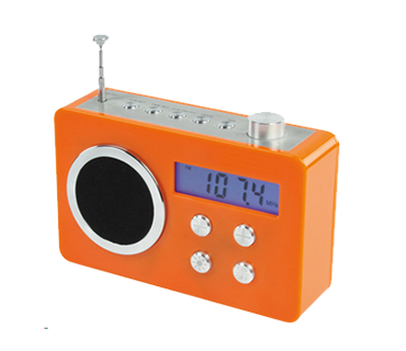 BasicXL Draagbare FM radio oranje