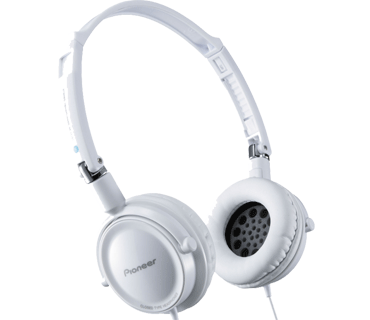 Pioneer SE-MJ21-H opvouwbare gesloten hoofdtelefoon wit