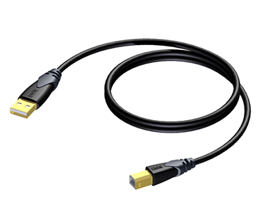 Procab CLD610/1.5 USB A - USB B kabel 1.5m