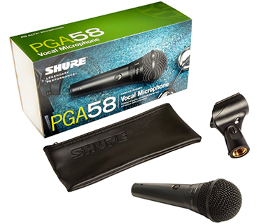 SHURE PGA58 XLR VOCAL-Microfoon