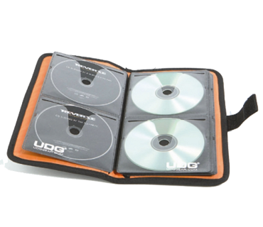 UDG CD Wallet 24 Black Orange inside