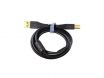 Chroma Cable Rechte USB-kabel 1,5m Zwart