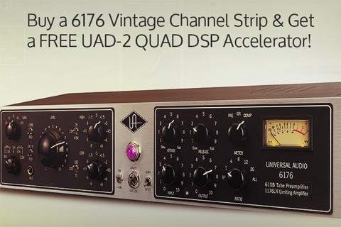Get a free UAD-2 QUAD DSP Accelerator with 6176 Channel Strip Purchase
