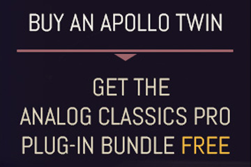 Universal Audio: Koop een Apollo Twin en ontvang gratis de Analog Classics Pro Bundel